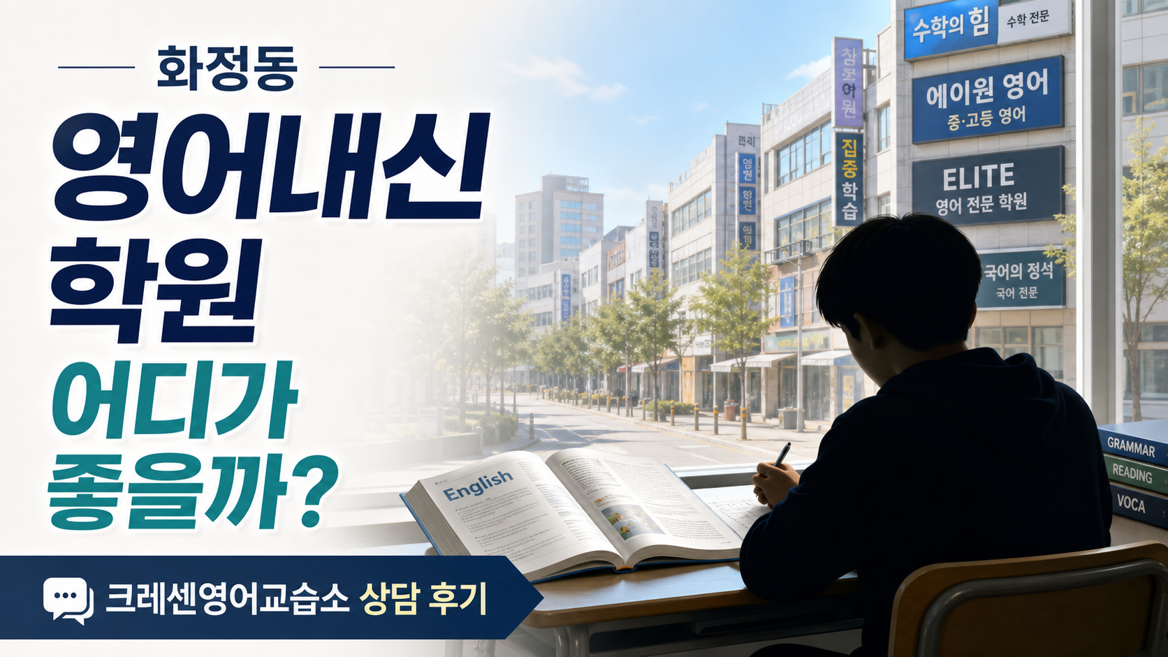 화정동 영어내신 학원 어디가 좋을까? 크레센영어교습소 상담 후기