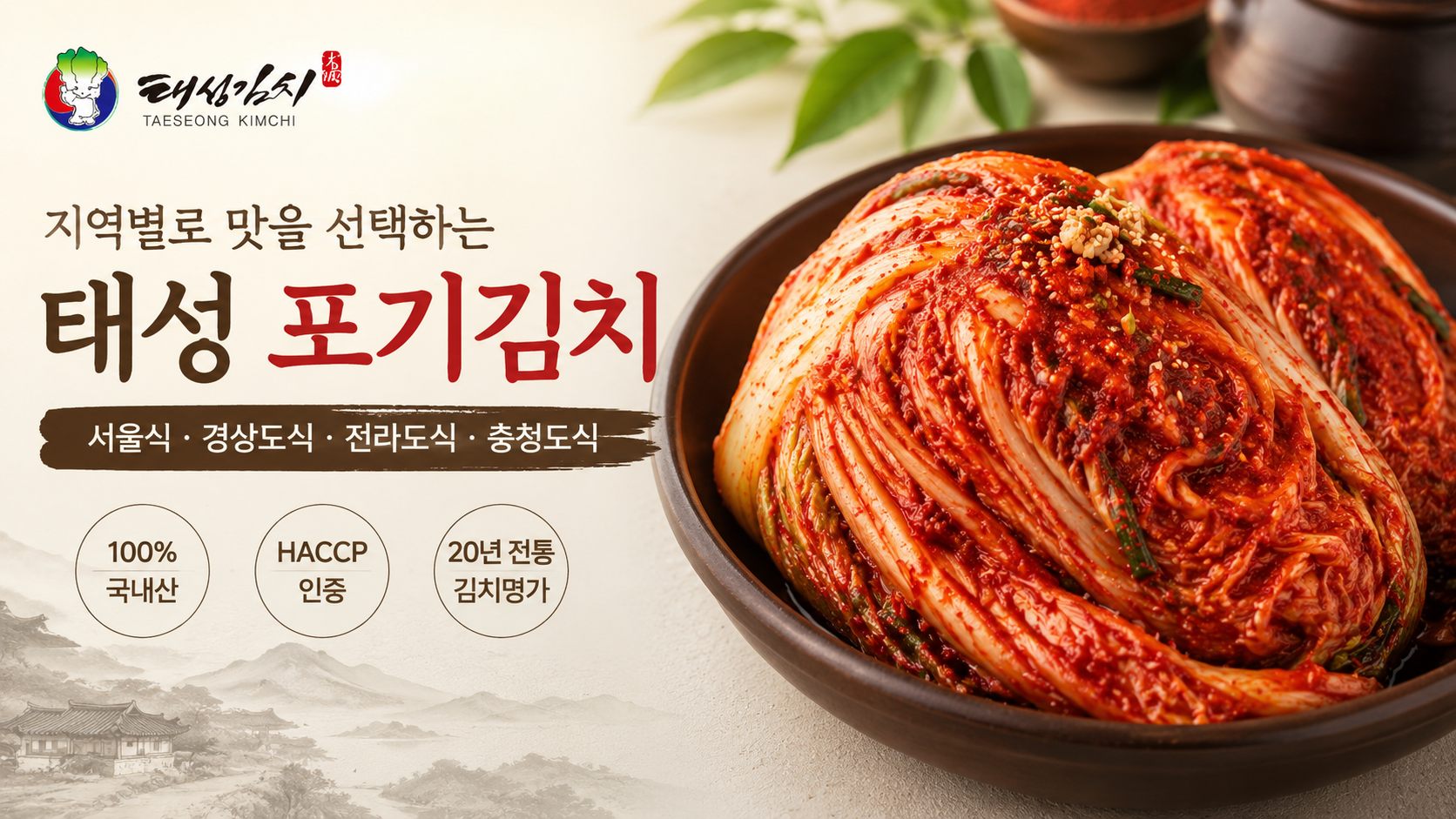 Cuando probé Taesung Kimchi y Pogi Kimchi, quedé satisfecho de poder elegir sabores regionales.